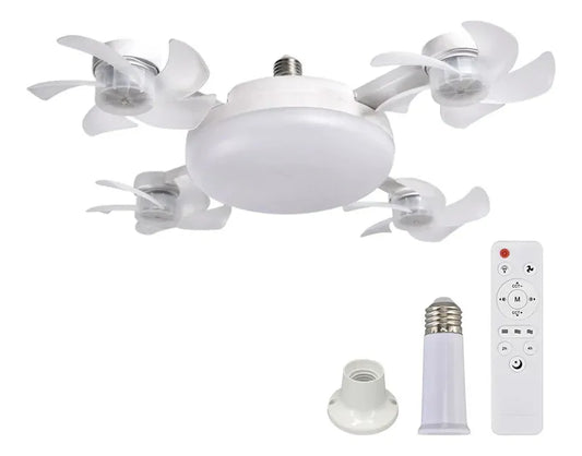 Ventilador con Luz 2 en 1 — Refresca e Ilumina con un Solo Control