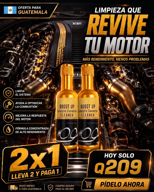 Boost Up 2x1 — Devuélvele la potencia a tu motor