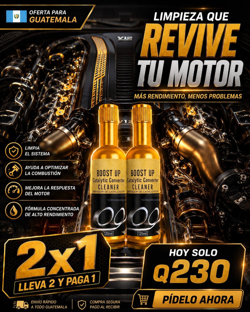 Boost Up 2x1 — Devuélvele la potencia a tu motor